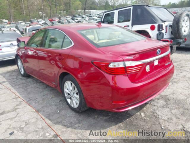 LEXUS ES 300H, JTHBW1GG0D2033346