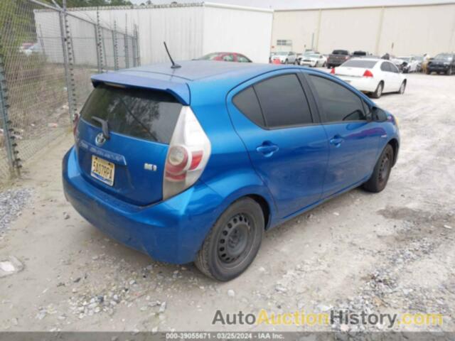 TOYOTA PRIUS C ONE, JTDKDTB37C1503755