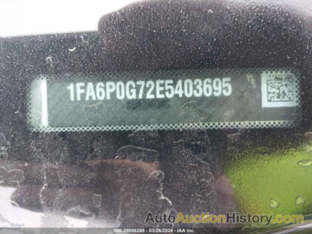 FORD FUSION S, 1FA6P0G72E5403695