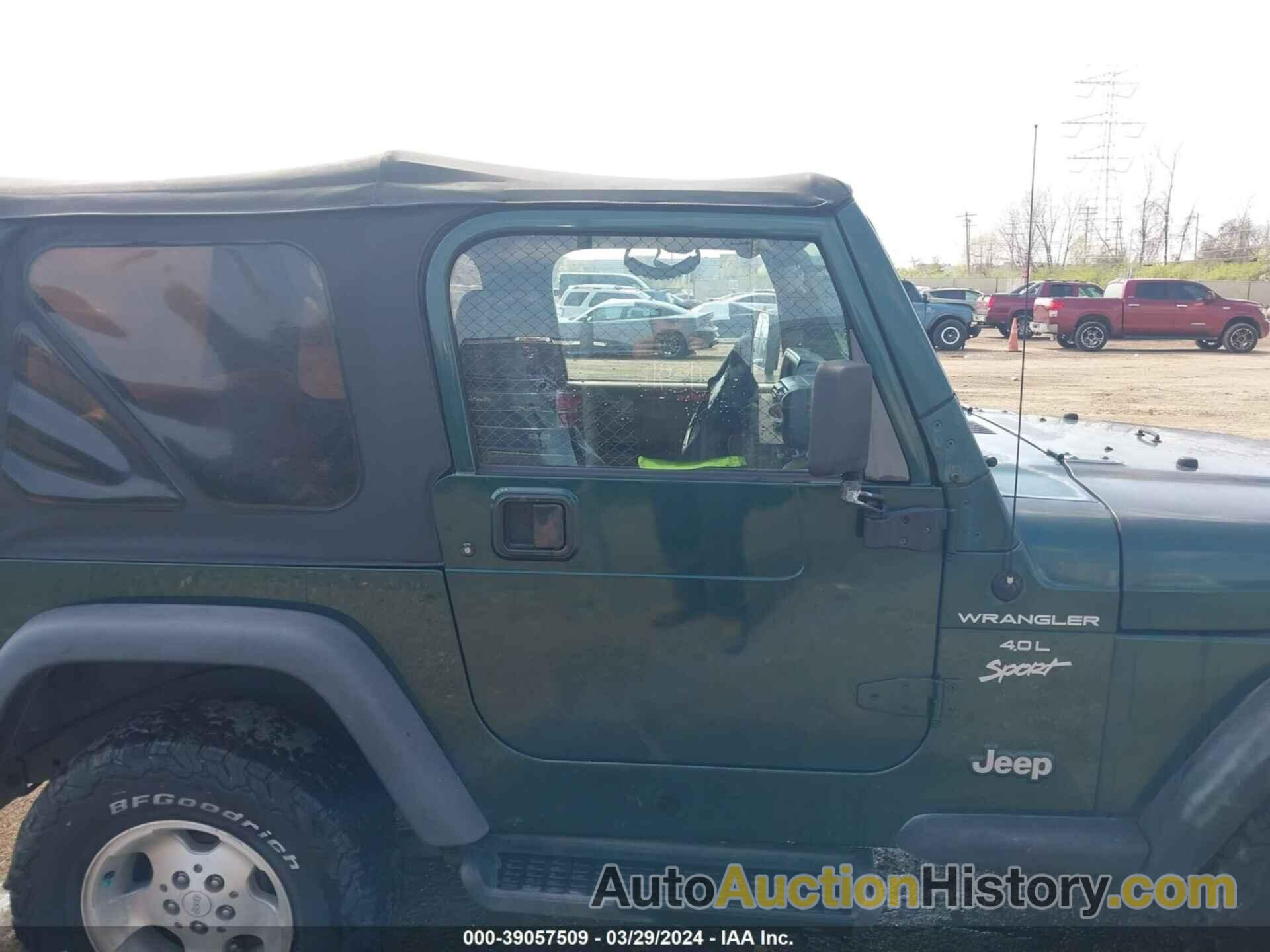 JEEP WRANGLER SPORT, 1J4FA49S2YP777733