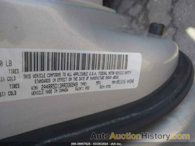 CHRYSLER TOWN & COUNTRY TOURING, 2A4RR5D13AR336949