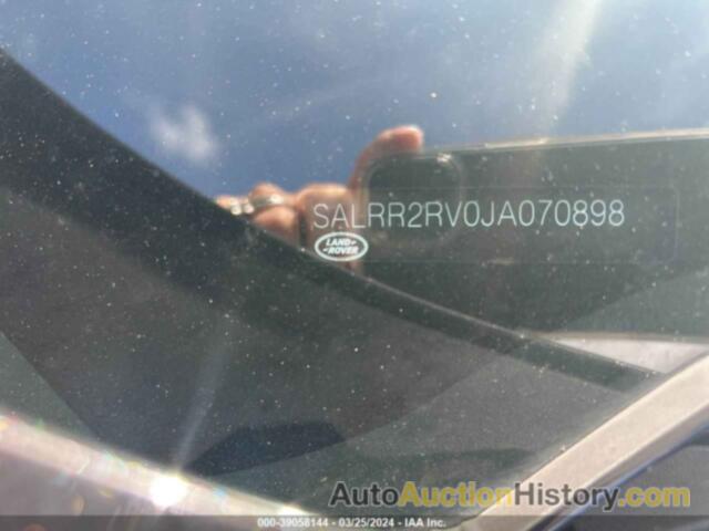 LAND ROVER DISCOVERY HSE, SALRR2RV0JA070898