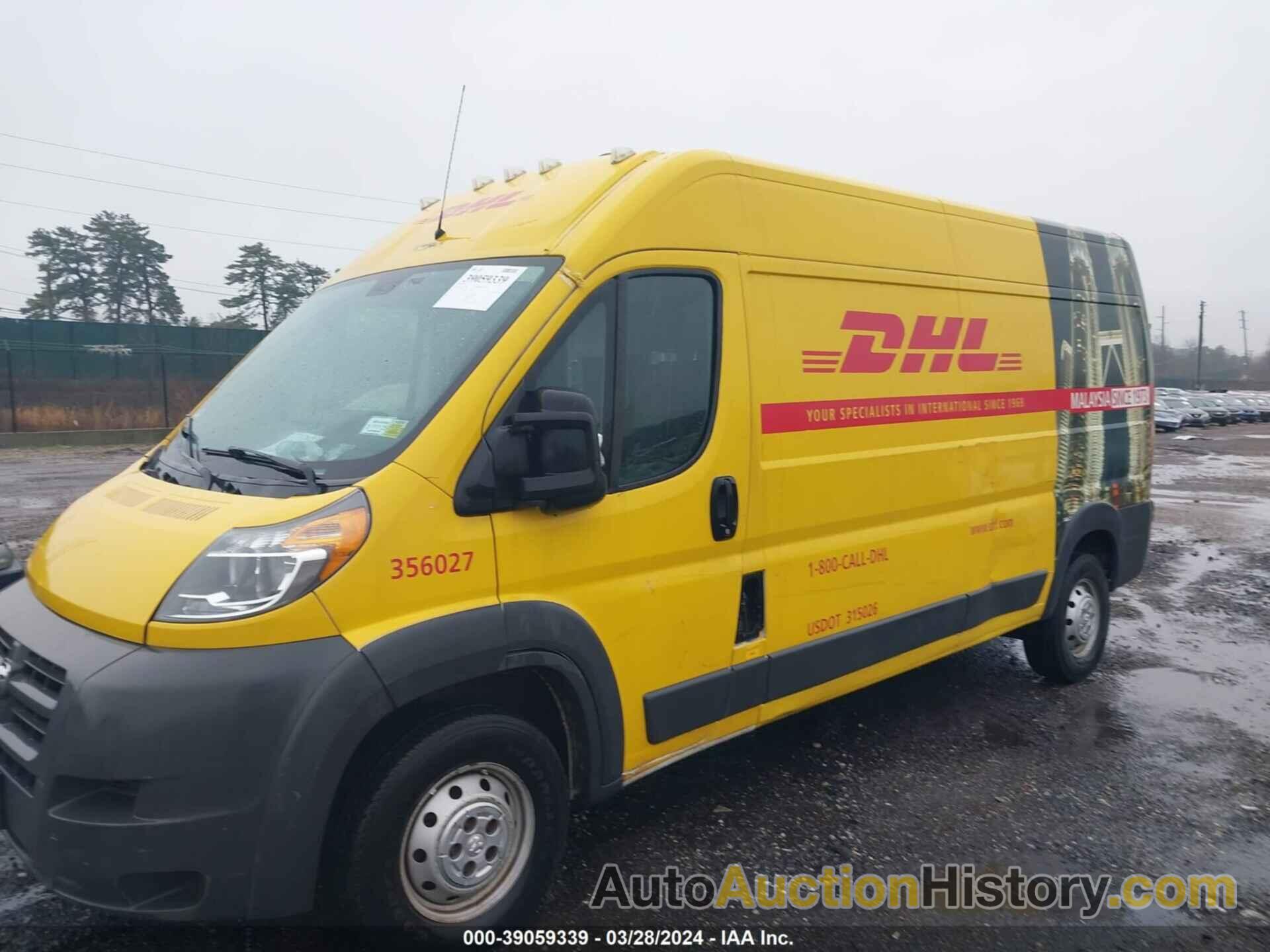 RAM PROMASTER 2500 HIGH ROOF, 3C6TRVDG1GE128456