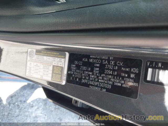 KIA FORTE LXS, 3KPF24AD9PE507039