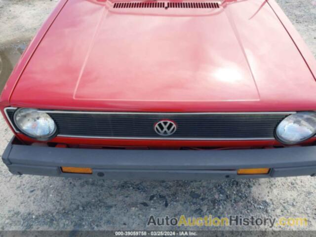 VOLKSWAGEN CABRIOLET, WVWCA0158HK010022