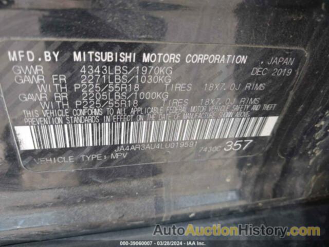 MITSUBISHI OUTLANDER SPORT 2.0 ES AWC, JA4AR3AU4LU019591