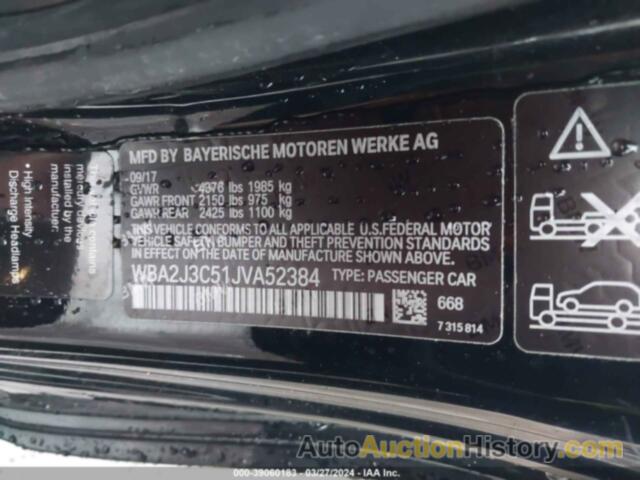 BMW 230XI, WBA2J3C51JVA52384
