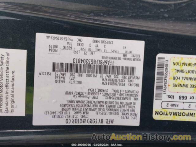 FORD MUSTANG GT, 1FA6P8CF8G5204813