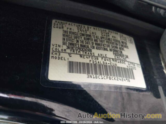 NISSAN VERSA 1.8 S, 3N1BC1CP8CK242498