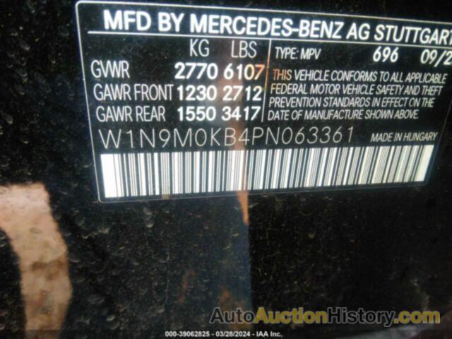 MERCEDES-BENZ EQB 300 SUV 4MATIC, W1N9M0KB4PN063361