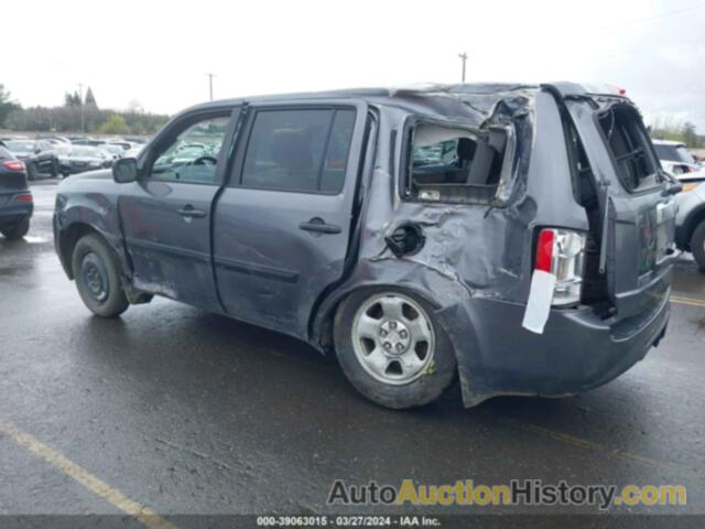 HONDA PILOT LX, 5FNYF3H20EB005474