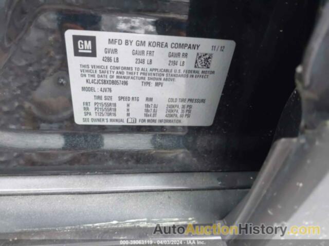 BUICK ENCORE LEATHER, KL4CJCSBXDB057496