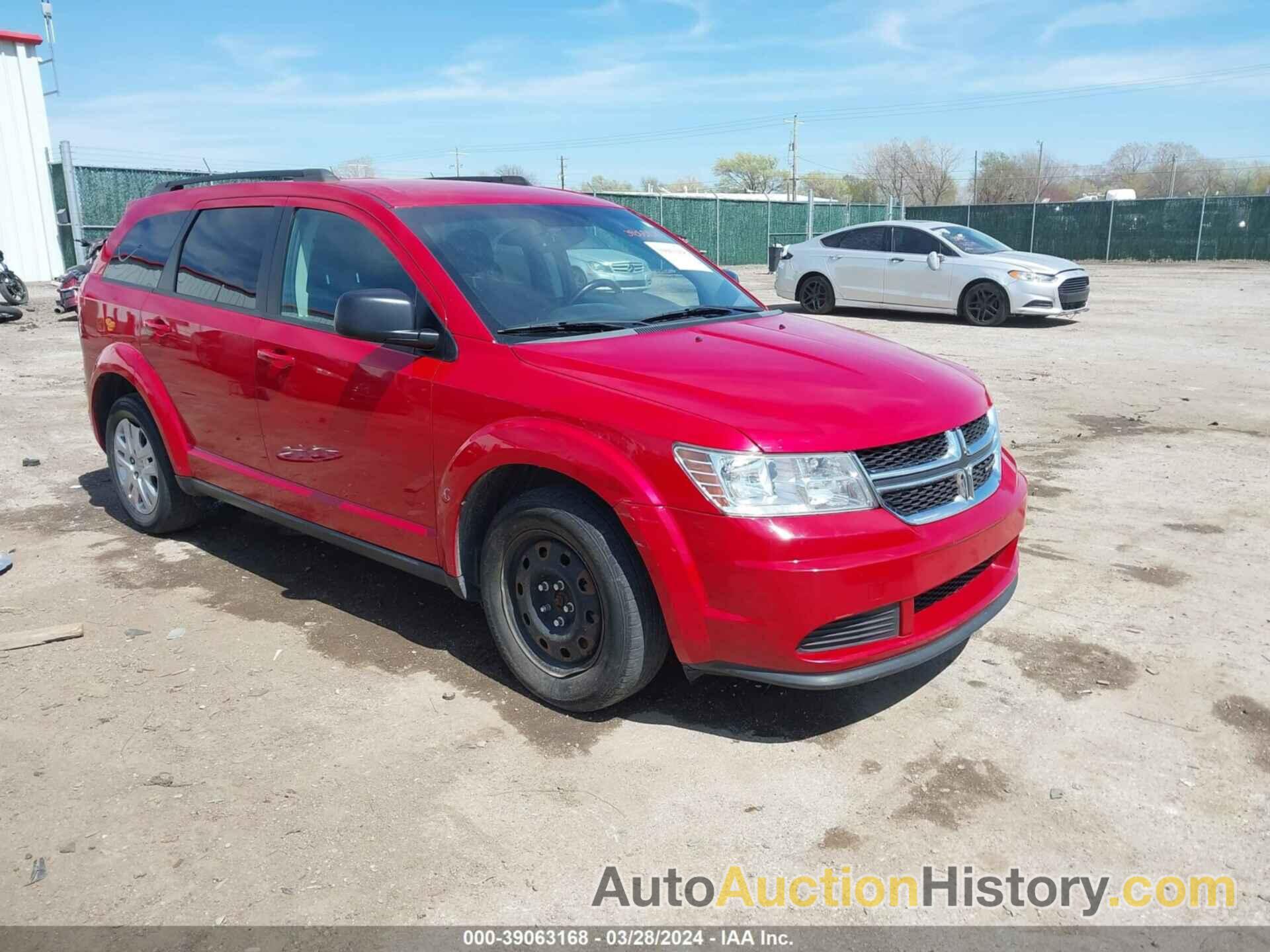 DODGE JOURNEY SE, 3C4PDCAB1GT174192