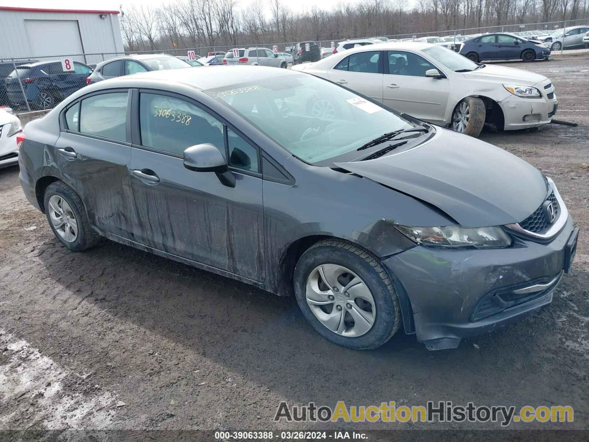 HONDA CIVIC LX, 2HGFB2F52DH571575