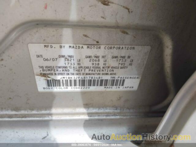 MAZDA MAZDA3 I, JM1BK32F481783481