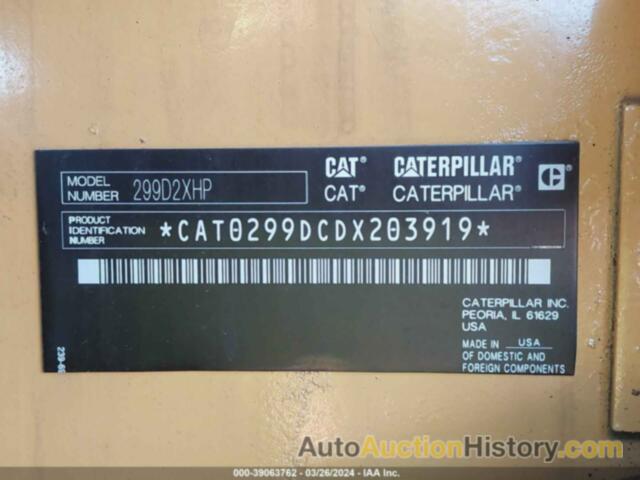 CATERPILLAR 299D, CAT0299DCDX203919