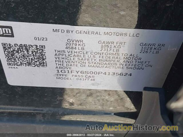 CHEVROLET BOLT EUV FWD LT, 1G1FY6S00P4135624