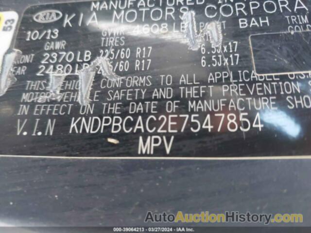 KIA SPORTAGE LX, KNDPBCAC2E7547854