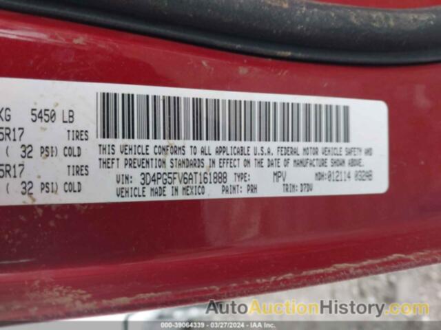 DODGE JOURNEY SXT, 3D4PG5FV6AT161888