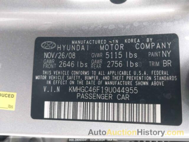 HYUNDAI GENESIS 4.6, KMHGC46F19U044955