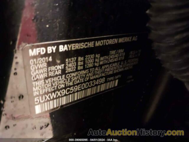 BMW X3 XDRIVE28I, 5UXWX9C59E0D33498