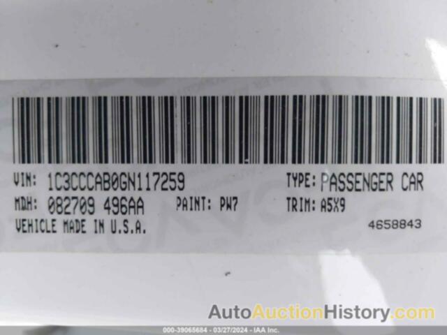 CHRYSLER 200 LIMITED, 1C3CCCAB0GN117259