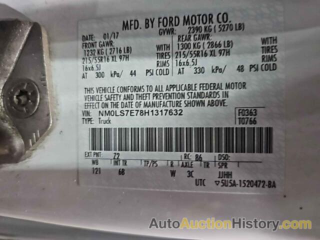 FORD TRANSIT CONNECT XL, NM0LS7E78H1317632