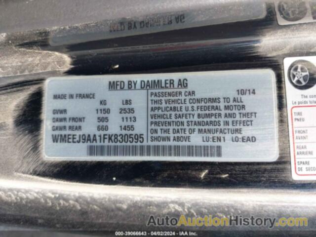 SMART FORTWO ELECTRIC DRIVE PASSION, WMEEJ9AA1FK830595