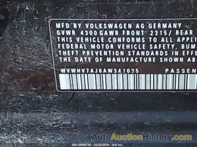 VOLKSWAGEN GTI, WVWHV7AJ8AW341035