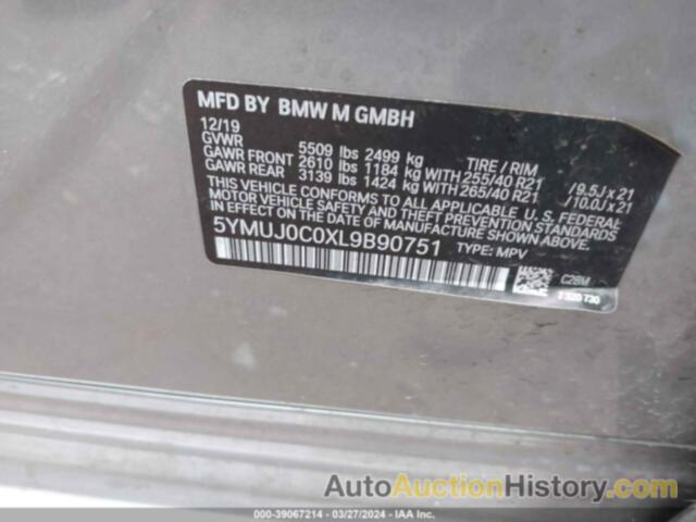 BMW X4 M COMPETITION, 5YMUJ0C0XL9B90751