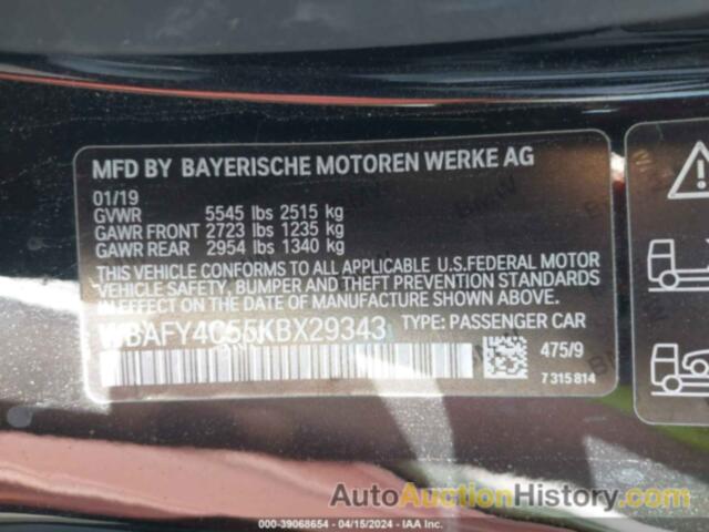 BMW M850I XDRIVE, WBAFY4C55KBX29343