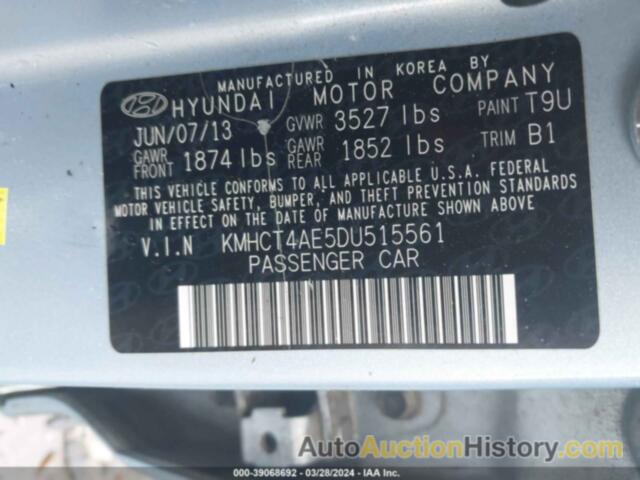 HYUNDAI ACCENT GLS/GS, KMHCT4AE5DU515561