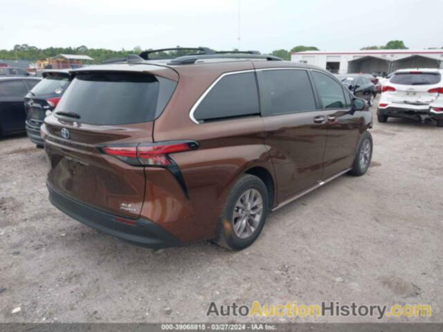 TOYOTA SIENNA XLE, 5TDYRKEC3NS114991