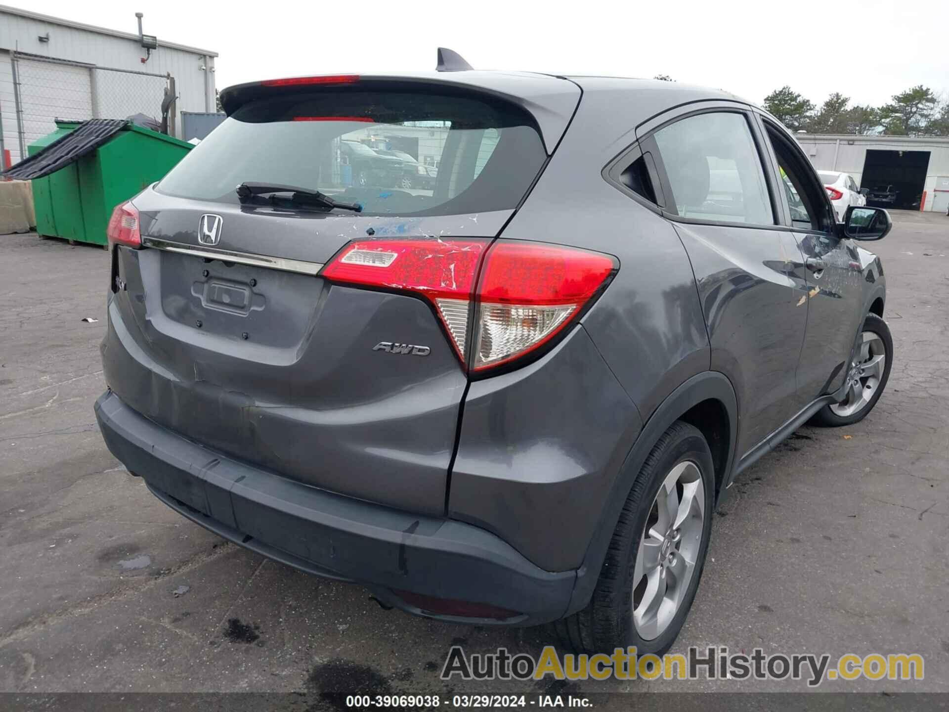 HONDA HR-V LX, 3CZRU6H31KG709350