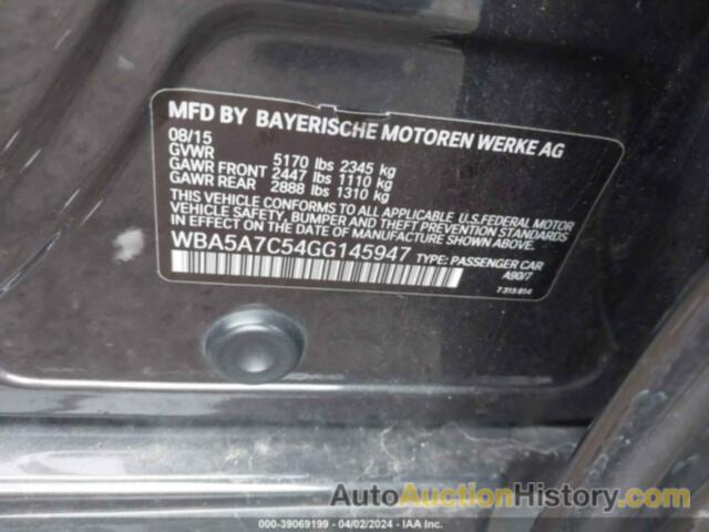 BMW 528 XI, WBA5A7C54GG145947