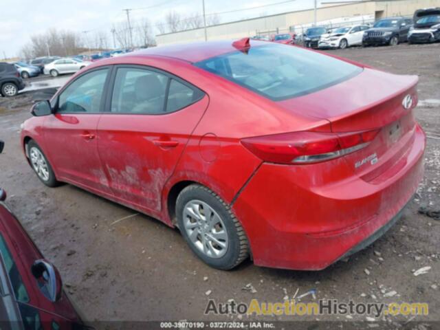 HYUNDAI ELANTRA SE, 5NPD74LF6HH206085