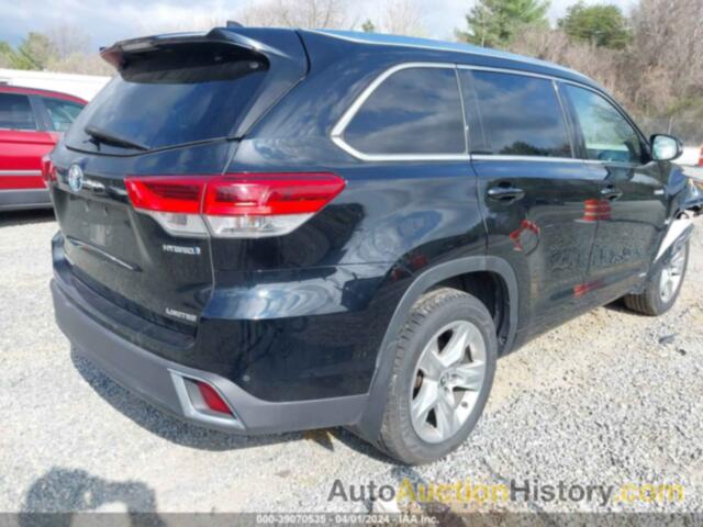 TOYOTA HIGHLANDER HYBRID LIMITED, 5TDDGRFH6KS062419