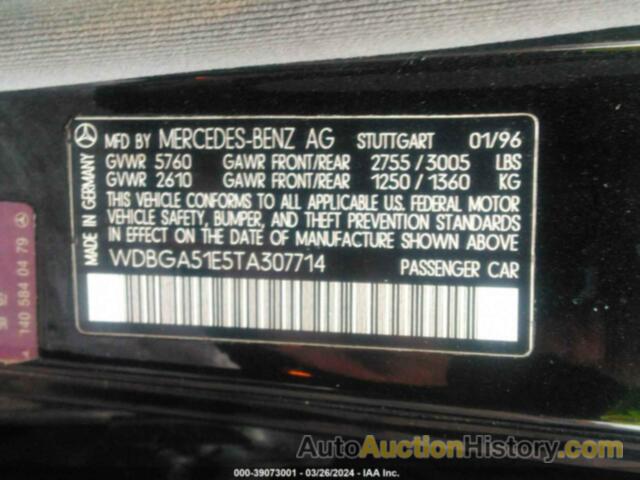 MERCEDES-BENZ S 500, WDBGA51E5TA307714