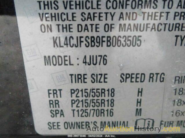 BUICK ENCORE CONVENIENCE, KL4CJFSB9FB063505