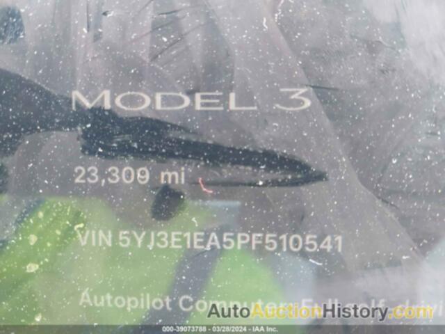 TESLA MODEL 3 REAR-WHEEL DRIVE, 5YJ3E1EA5PF510541
