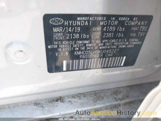 HYUNDAI IONIQ ELECTRIC LIMITED, KMHC05LH9KU048227