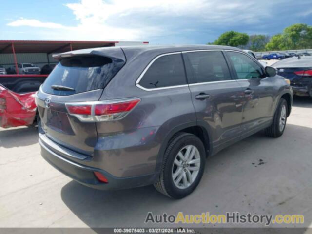 TOYOTA HIGHLANDER LE, 5TDZARFH7GS017911