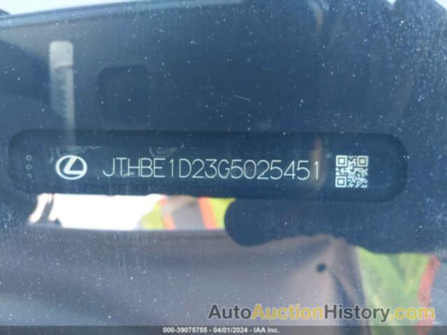 LEXUS IS 350, JTHBE1D23G5025451