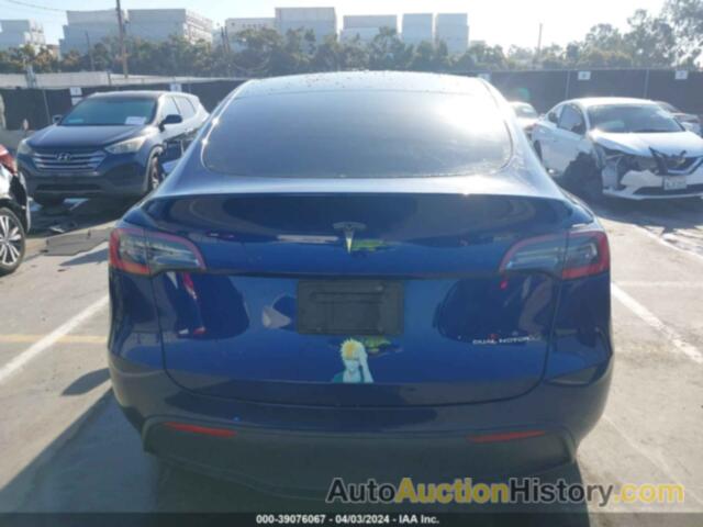 TESLA MODEL Y LONG RANGE DUAL MOTOR ALL-WHEEL DRIVE, 5YJYGDEE4MF096197