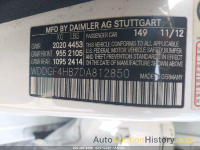 MERCEDES-BENZ C 250 LUXURY/SPORT, WDDGF4HB7DA812850