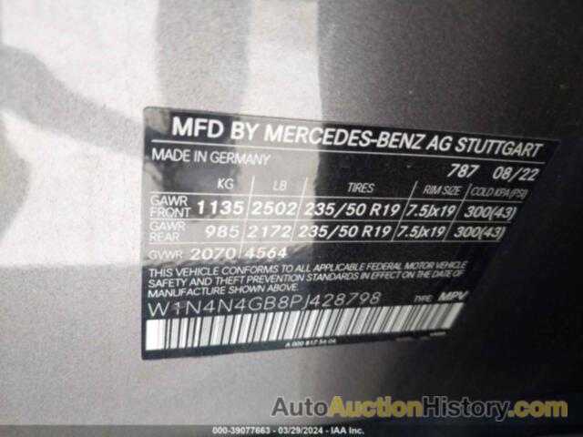 MERCEDES-BENZ GLA 250, W1N4N4GB8PJ428798