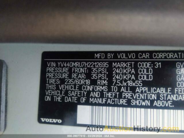 VOLVO XC60 T5 INSCRIPTION, YV440MRU7H2212695