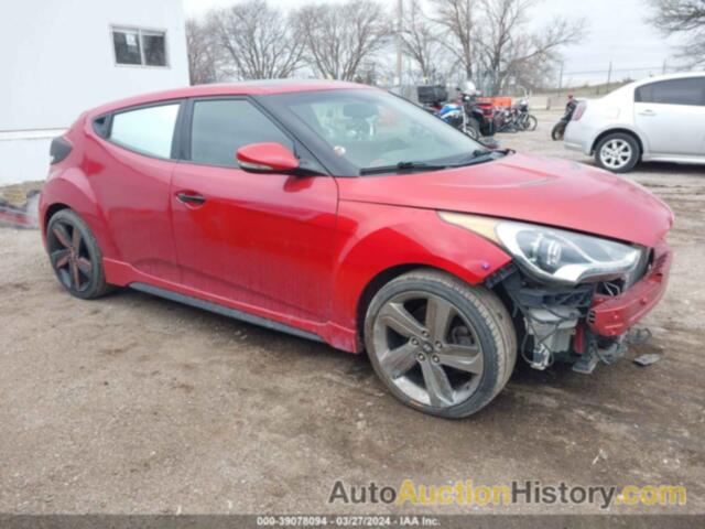 HYUNDAI VELOSTER TURBO W/BLACK, KMHTC6AE3DU117891