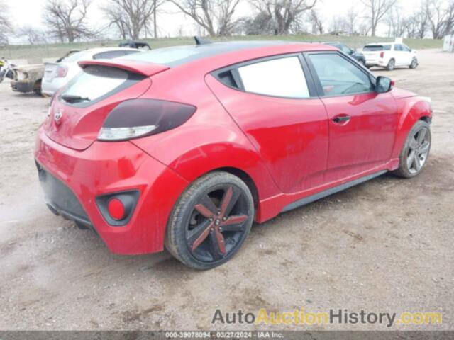 HYUNDAI VELOSTER TURBO W/BLACK, KMHTC6AE3DU117891