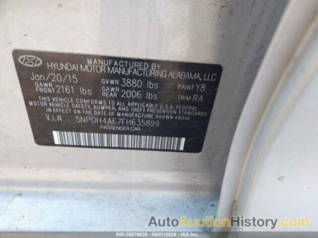 HYUNDAI ELANTRA SE, 5NPDH4AE7FH635899